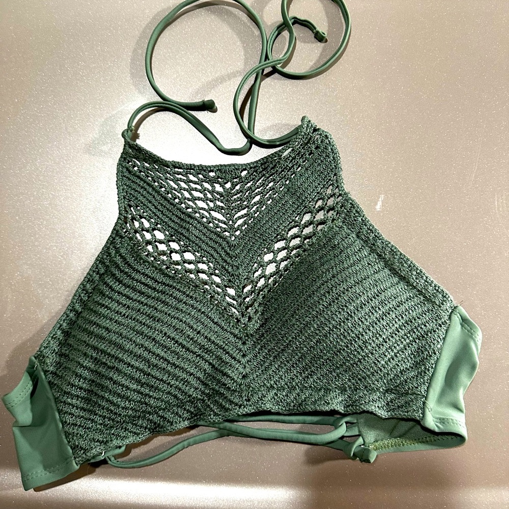 So brand crochet bralette/top.  Just in time for spring break or warmer weather